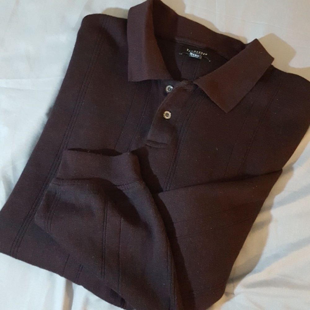 VAN HEUSEN Mens Pull Over Long Sleeve Buttons XXL